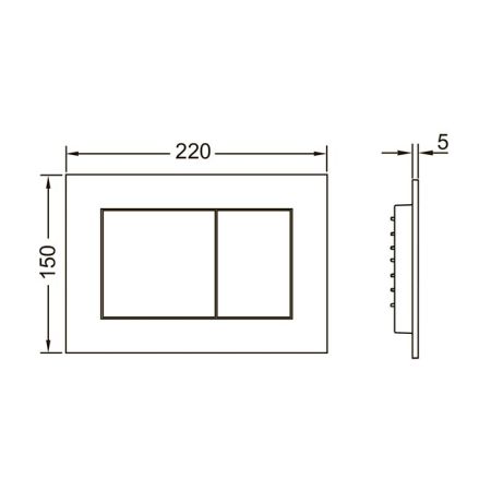 TECEnow. Панель смыва, белая матовая, артикул 9240417