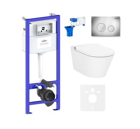 Комплект для подвесного унитаза 7 в 1 Lavinia Boho Relfix Smart V-Clean 87561151, артикул 87561151