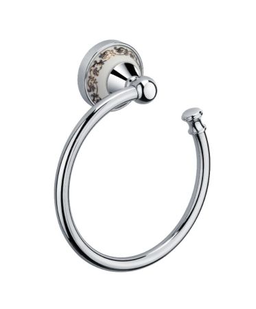 Кольцо для полотенец Fixsen Bogema FX-78511 Хром Белый