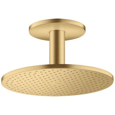 AX ShowerSolution Верхний душ, Ø 300мм, 2jet, с  держателем 100мм, потолочный монтаж, цвет: Шлифованное золото AX ShowerSolution Верхний душ, Ø 300мм, 2jet, с  держателем 100мм, потолочный монтаж, цвет: Шлифованное золото