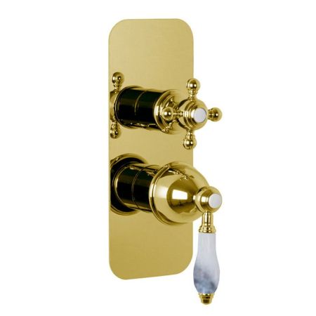 Fima Carlo Frattini Herend Смеситель для душа, встраиваемый, на 2/3 выхода, цвет: золото, артикул F5409X6CBOR