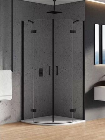 Душевое ограждение NEW TRENDY NEW MERANA BLACK 90x90x195 K-0536 (черный), артикул K-0536