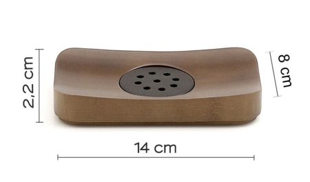 Gedy Dafne, настольная мыльница, цвет черный матовый - орех, артикул 3911(30)