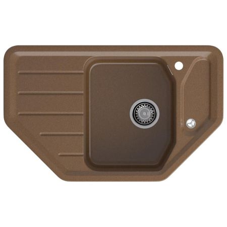 Кухонная мойка GranFest CORNER 800E, терракот, артикул C-800E терракот
