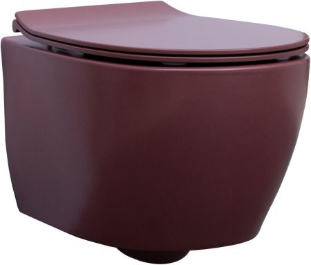 Чаша подвесного унитаза Allen Brau Fantasy 4.11004.BD бордо, артикул 4.11004.BD
