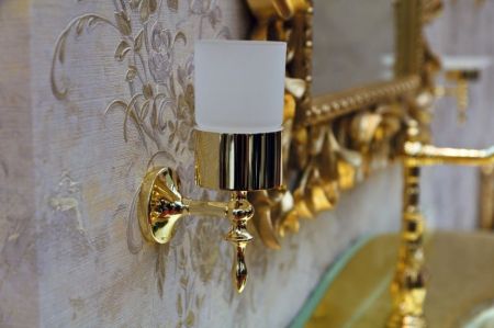 Стакан Art&Max Bohemia AM-E-4268 Золото, артикул AM-E-4268-Do