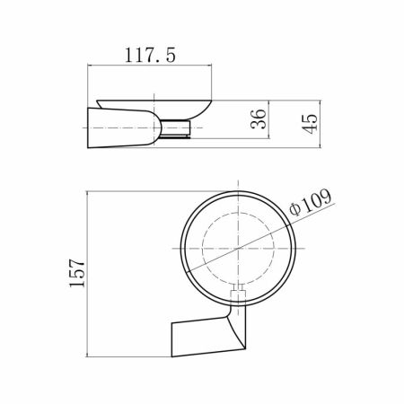 Мыльница FASHUN A1802-17, графит