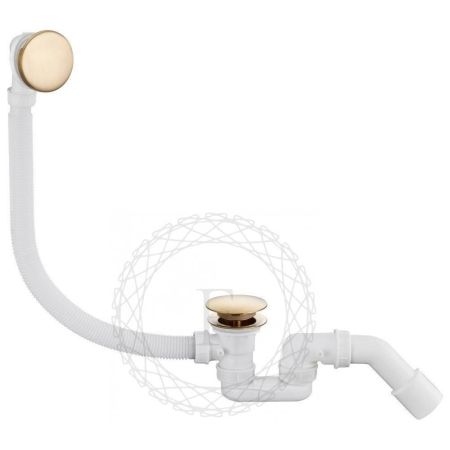 Слив-перелив (автомат, 90 см.) FILARETE FL90GL, золотой сатин