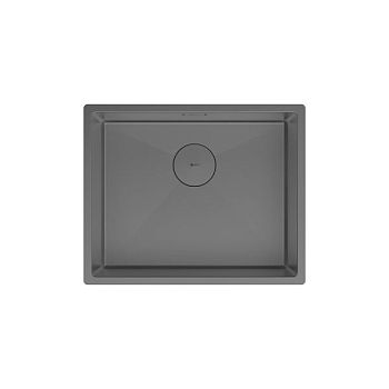 Кухонная мойка Lemark OLANGA 540 прямоугольная из нержавеющей стали цвет: графит (9936127)