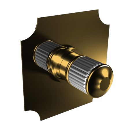 BONGIO CRISTALLO Смеситель для душа встроенный, прогрессивный, ручки стекло белое, внешняя часть, цвет золото