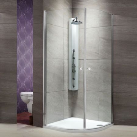 Душевой уголок Radaway Eos PDD 80x80 профиль Хром стекло прозрачное