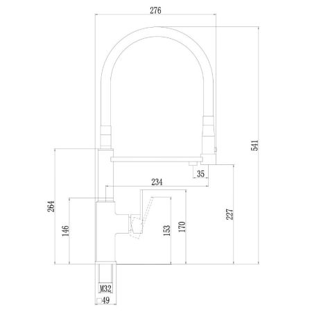 Смеситель для кухни с подключением к фильтру Savol S-L1808C-12, бронза