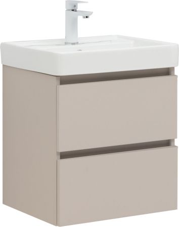 Тумба под раковину Aquanet Вега 2.0 50 бежевый, артикул 00337940
