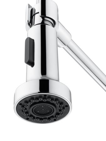 Смеситель для кухни высокий с выдвижным изливом WONZON & WOGHAND Хром (WW-422903-CR), артикул WW-422903-CR