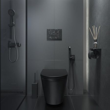 Клавиша смыва IDDIS чёрный мрамор On-X 001 (ONX01B0i77), артикул ONX01B0i77