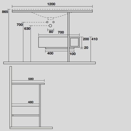 KERASAN SHAPE THELMA Структура напольная для раковины 1220 мм., нержавеющая сталь, ящик черный матовый, фронт дуб, цвет черный матовый KERASAN SHAPE THELMA Структура напольная для раковины 1220 мм., нержавеющая сталь, ящик черный матовый, фронт дуб, цвет черный матовый