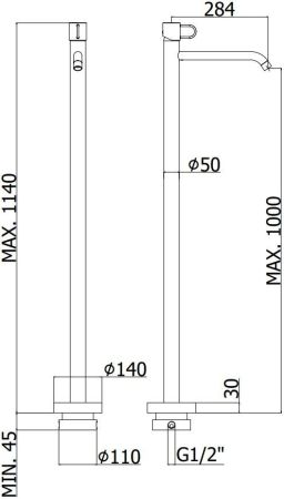 Смеситель для раковины Paffoni Joker JK031CR, артикул JK031CR