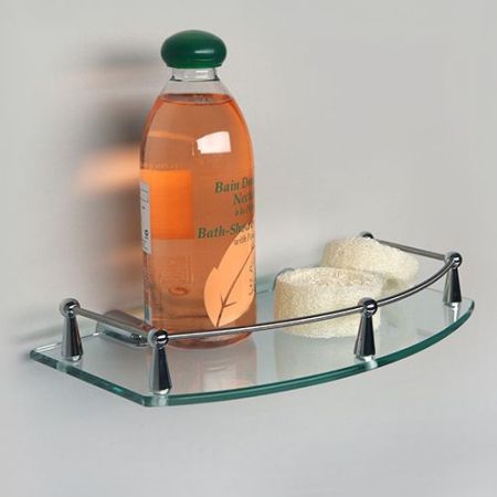 Стеклянная полка WasserKRAFT K-588 Хром