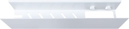 Полка Aquanet Магнум 50x12 белая матовая, с крючками, артикул 00302232