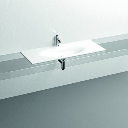 KERASAN SHAPE Раковина 1220х520 мм., встраиваемая, с 1 отверстием для смесителя, цвет белый матовый