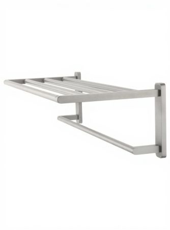 Полотенцедержатель с полкой WONZON & WOGHAND GRAFFITY, Брашированный никель (WW-9381-BN), артикул WW-9381-BN