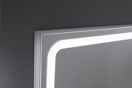 Xpertials EMIN, зеркало 80х80 см, LED свет, вкл/выкл с диммером, профиль матовый хром, артикул 84354135-36778
