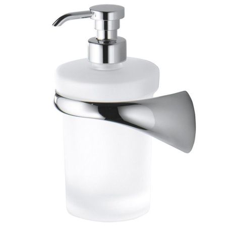 Colombo Link Дозатор для жидкого мыла подвесной, Sx, цвет: хром/матовое стекло, артикул B9310S.CR-VAN