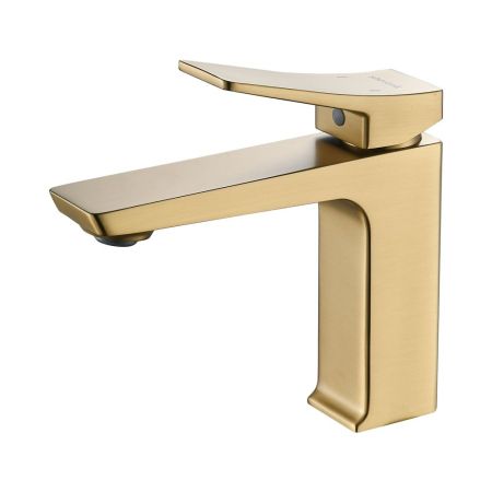 Смеситель для раковины Shevanik S4401G, золотой сатин, артикул S4401G