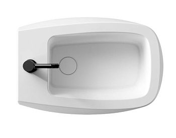 Alice Nur, подвесное биде c крепежом fix10, 57x37 см, цвет белый глянцевый