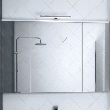 Зеркальный шкаф Акватон Брук 120 1A200802BC010 Белое, артикул 1A200802BC010