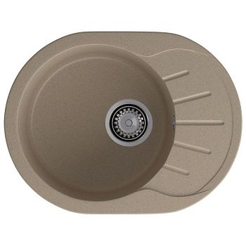 Кухонная мойка GranFest RONDO 580L, песок