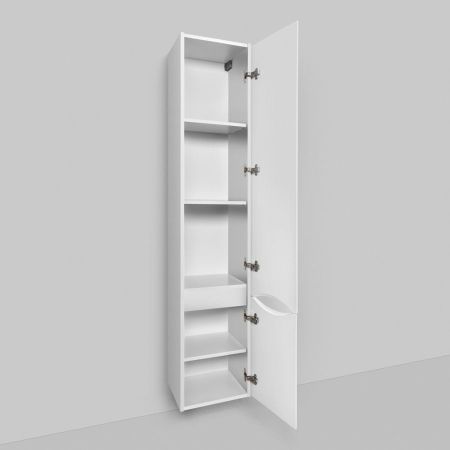 M80CHR0356WG Like, шкаф-колонна, подвесной, правый, 35 см, двери, белый, глянец, ш, артикул M80CHR0356WG