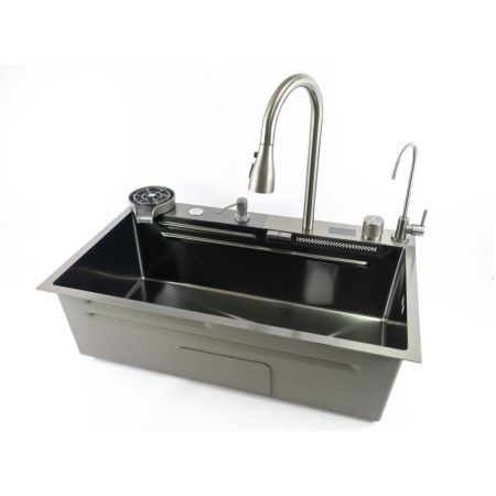 Многофункциональная кухонная мойка Fmark FSC002Q, графит