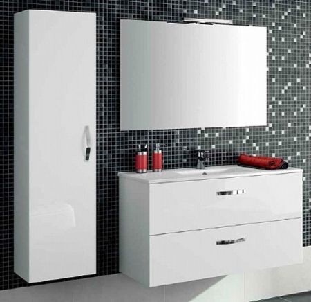 EB396-N14  пенал Ola подвесной /35х140/ (серый антрацит), артикул EB396-N14