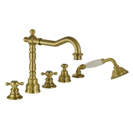 ARCADIA См-ль на борт ванны, на 5 отв., бронза, артикул 18379