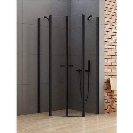Душевое ограждение NEW TRENDY NEW SOLEO BLACK 80x80x195 K-0616 (черный), артикул K-0616