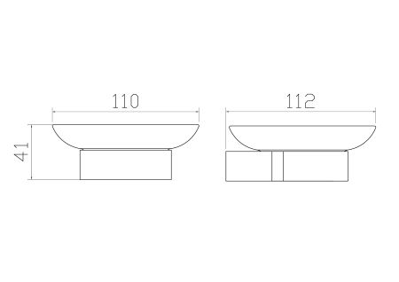 Мыльница с держателем WONZON & WOGHAND CARBON, Черный (WW-7722), артикул WW-7722