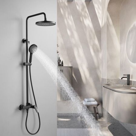 Душевая система Shevanik S4336H, черный