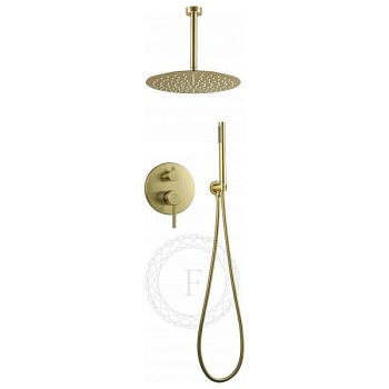 Душевая система встраиваемая FILARETE Roun FL1024MG, матовое золото