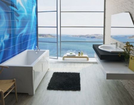 Ванна из искусственного камня Эстет Дельта 190x90 Белая