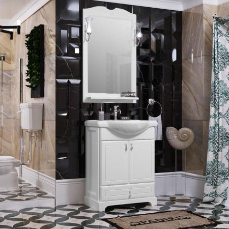 Зеркало Клио 65 Opadiris Белый матовый