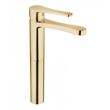 Bongio O'Clock Green Смеситель для раковины высокий, с выпуском clic-clac, цвет золото, артикул 14532ORGR