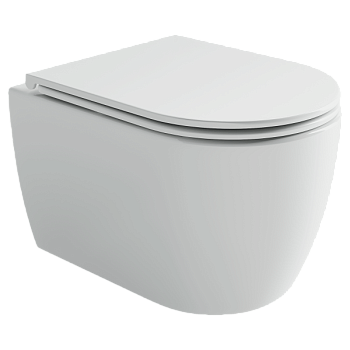 Унитаз подвесной Ceramicanova Ной (Noe) торнадо 3.0 сиденье микролифт белый CN4011T