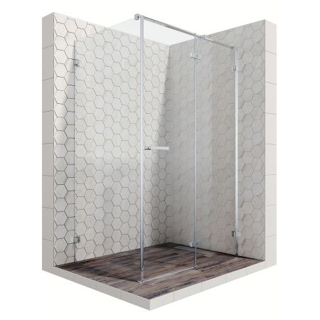 Душевой уголок Ambassador Abner 10011103R-ST5, прямоугольный, угловой трап, 120х80