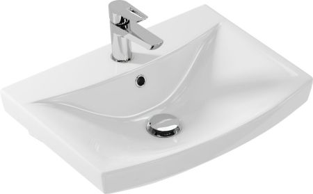 Раковина Cersanit Carina 55 UM-CAR55/1 Белая, артикул S-UM-CAR55/1-w