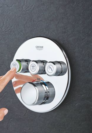 Термостат для душа GROHE GROHTHERM SMART CONTROL 29121000 (хром), шт, артикул 29121000
