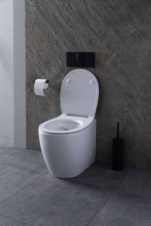 Чаша приставного унитаза Allen Brau Fantasy 4.11007.20 белый глянец, артикул 4.11007.20