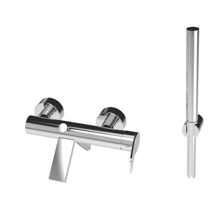 Bongio GIO2 Смеситель настенный для душа на 2 отв с ручной лейкой,  цвет: хром, артикул 80526CR0DPR