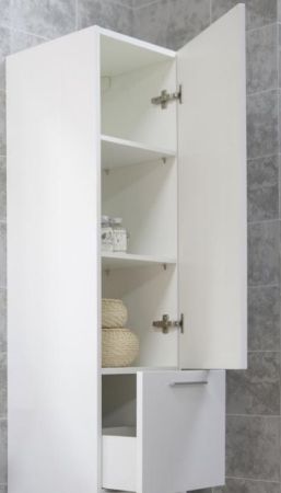 Шкаф пенал Акватон Инди 34 1A188603ND010 Белый глянец, артикул 1A188603ND010