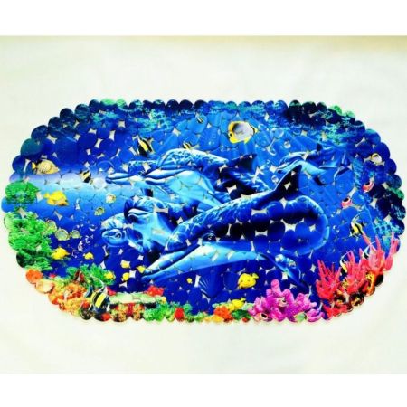 Коврик для ванны Fora 68х36 FOR-SPA08 Дельфины, артикул FOR-SPA08